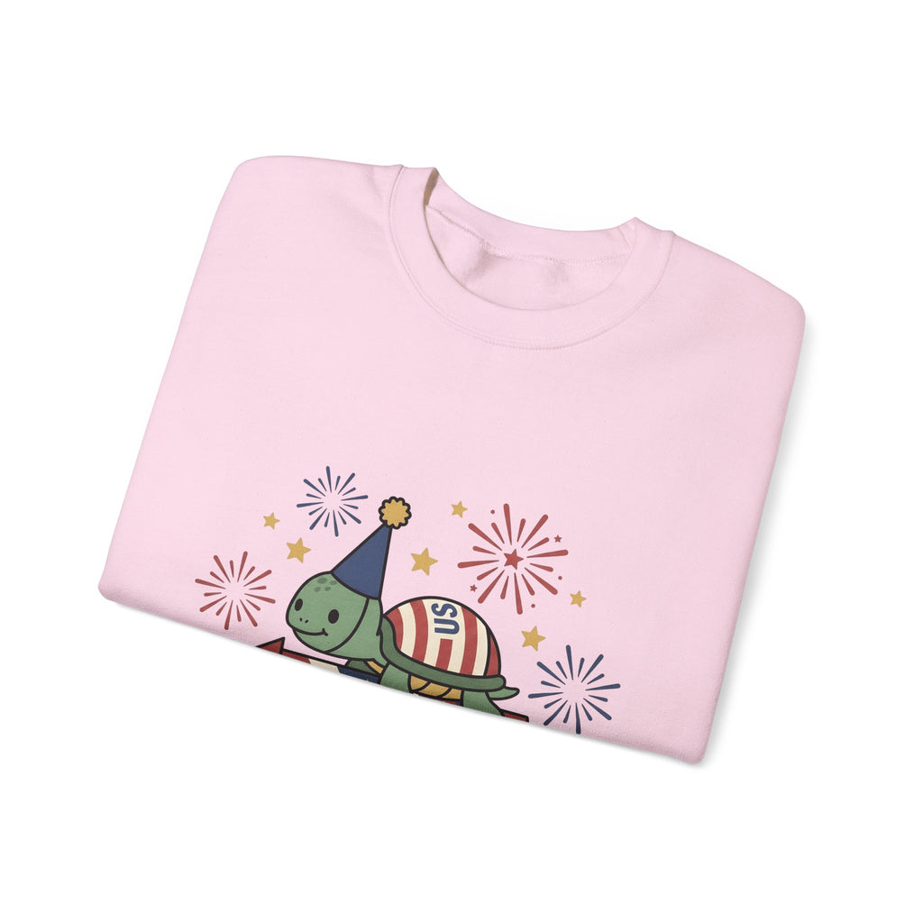 Turtle Celebration Hat Sweatshirt 4th Of July Usa Gift Women Sweet Sweatshirt Turtle Hat Sweatshirt Independence Day Fan Patriotic Sweatshirt American Graphic