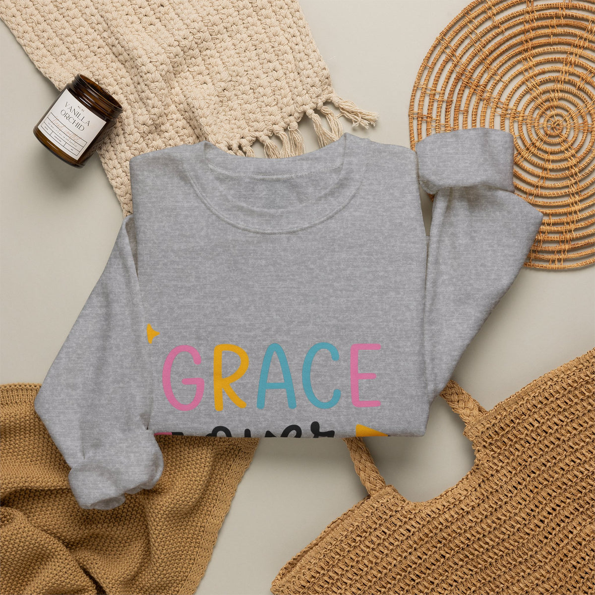 Pencil Graphic Sweatshirt Teachers School Gift Women Playful Sweatshirt Illustration Sweatshirt Educator Enthusiast Whimsical Sweatshirt Classroom Graphic