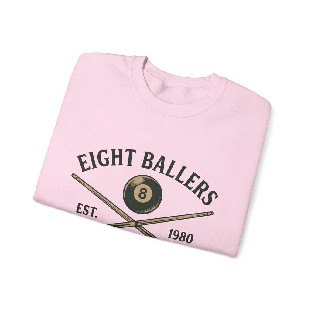 Eight Ball Sweatshirt Billiards Bar Gift Women Vintage Sweatshirt Magic Ball Sweatshirt Pool Fan Distressed Sweatshirt Pub Graphic Retro Pool Cues Sweatshirt