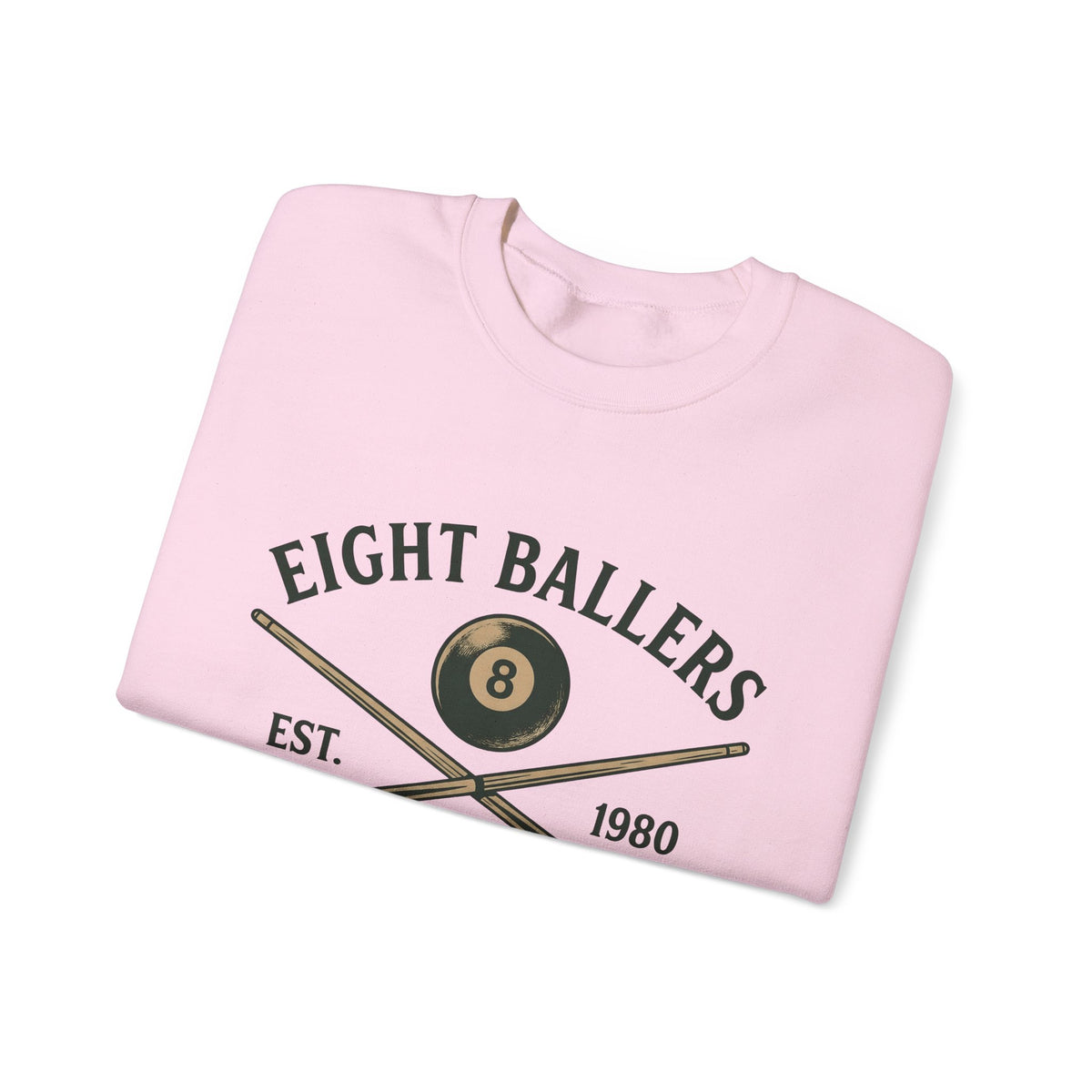 Eight Ball Sweatshirt Billiards Bar Gift Women Vintage Sweatshirt Magic Ball Sweatshirt Pool Fan Distressed Sweatshirt Pub Graphic Retro Pool Cues Sweatshirt