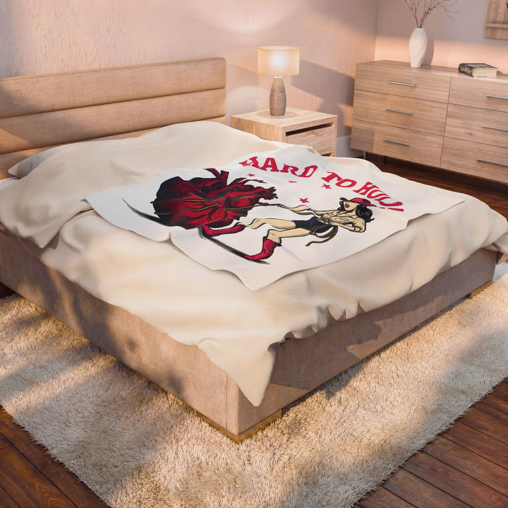 Cowgirl Heart Blanket Cowgirl Ranch Gift Women Heritage Blanket Heart Blanket Cowgirl Fan Vintage Blanket Farm Graphic Retro Flair Twinkles Blanket