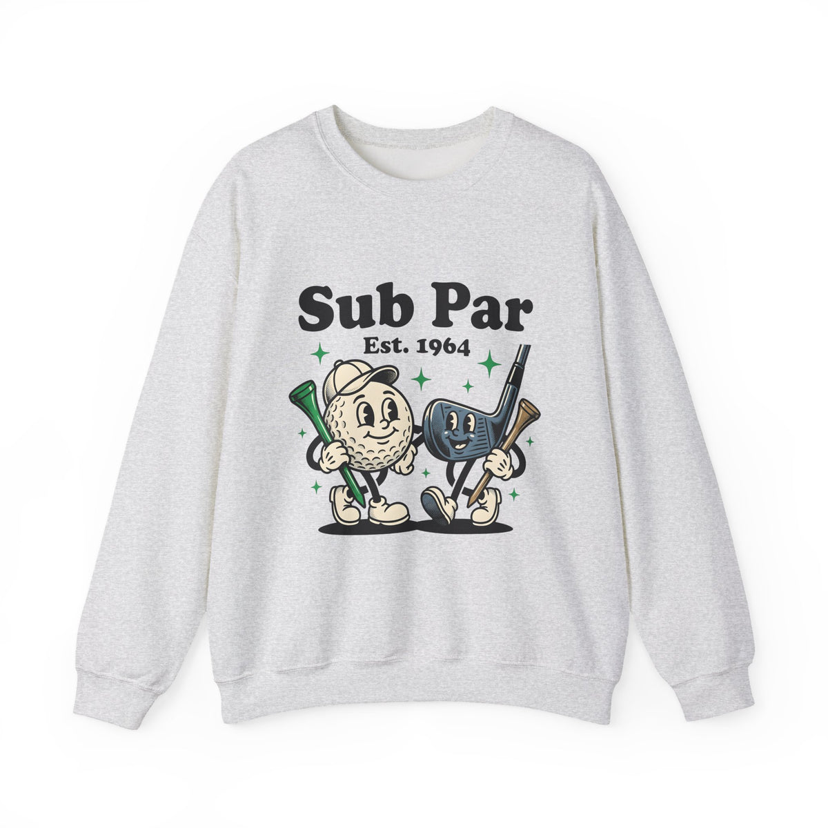 Golf Cartoon Sweatshirt Golf Humor Gift Women Vintage Sweatshirt Cartoon Character T-Sh
