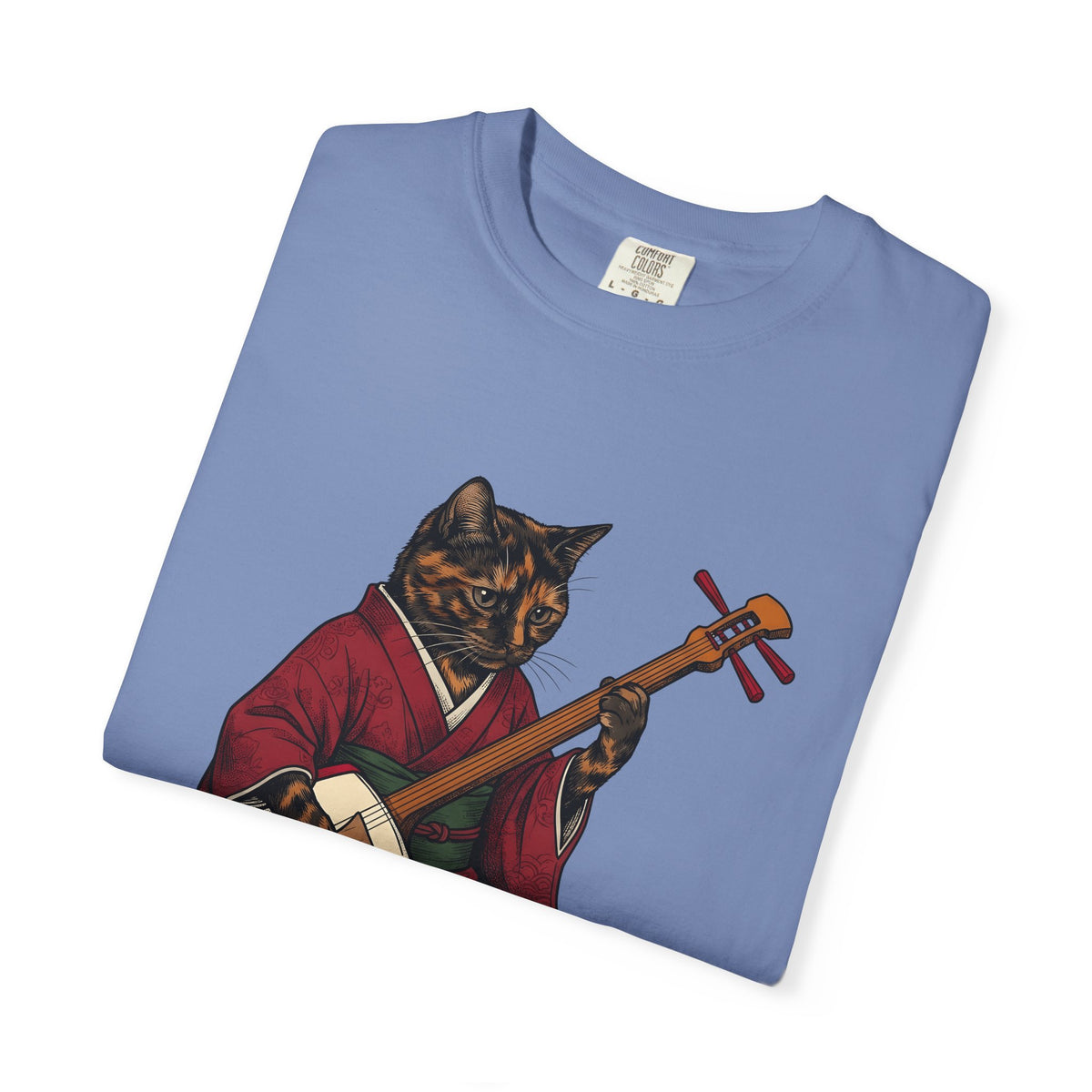 Yukata Cat T-Shirt Cat Sound Gift Women Asian Art T-Shirt Cat T-Shirt Feline Fan Japanese Art T-Shirt Music Graphic Hand Drawn Piano T-Shirt