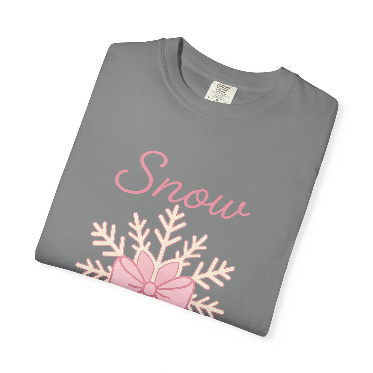 Snowflake Knot Winter Yuletide Gift Playful Frost Snow Fan Ice Crystal Christmas Sleek Band T-Shirt