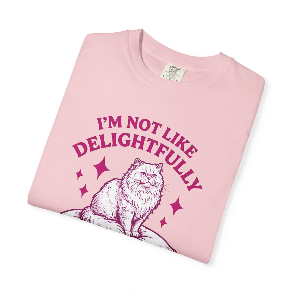 Furry Cat T-Shirt Funny Animal Gift Women Classic T-Shirt Kitten T-Shirt Humor Fan Cartoon T-Shirt Creature Graphic Doodle Throw T-Shirt T-Shirt