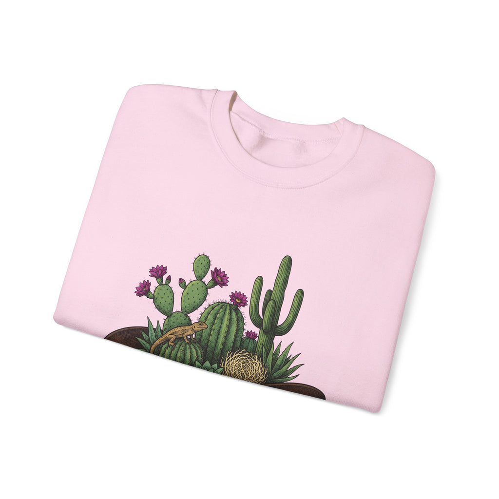 Western Hat Cactus Sweatshirt Cowgirl Cowboy Gift Women Rustic Sweatshirt Saguaro Sweatshirt Rodeo Fan Country Sweatshirt Cowboy Graphic Retro Reptile Sweatshirt