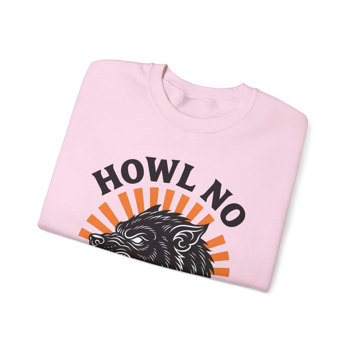 Wolf Face Halloween Scary Gift Werewolf Horror Fan Creepy Retro Sunburst Sweatshirt