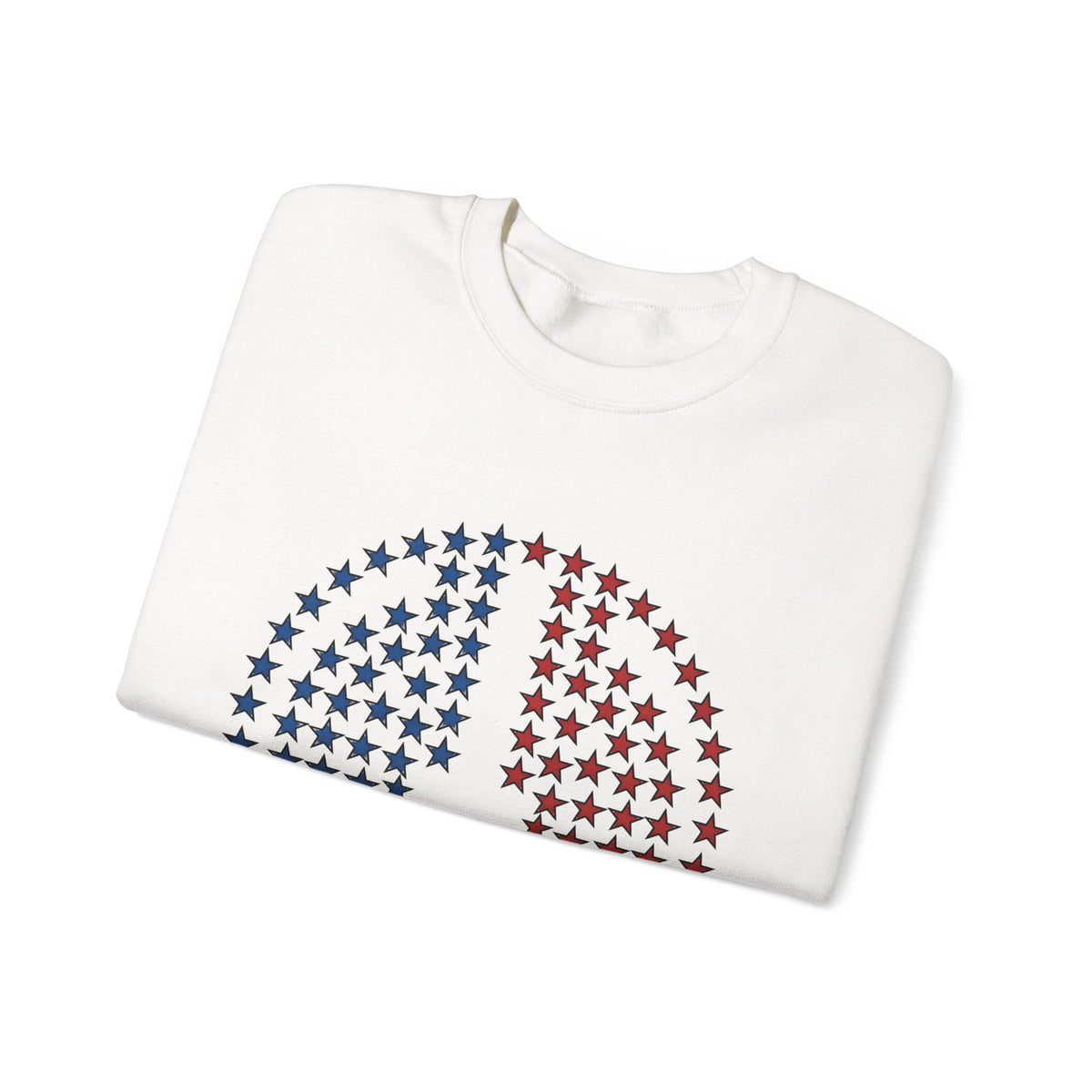Peace Sign Stars Sweatshirt 4th Of July Calm Gift Women Independence Sweatshirt Star Symbol Sweatshirt Patriot Fan Retro Sweatshirt Serene Graphic Throwback