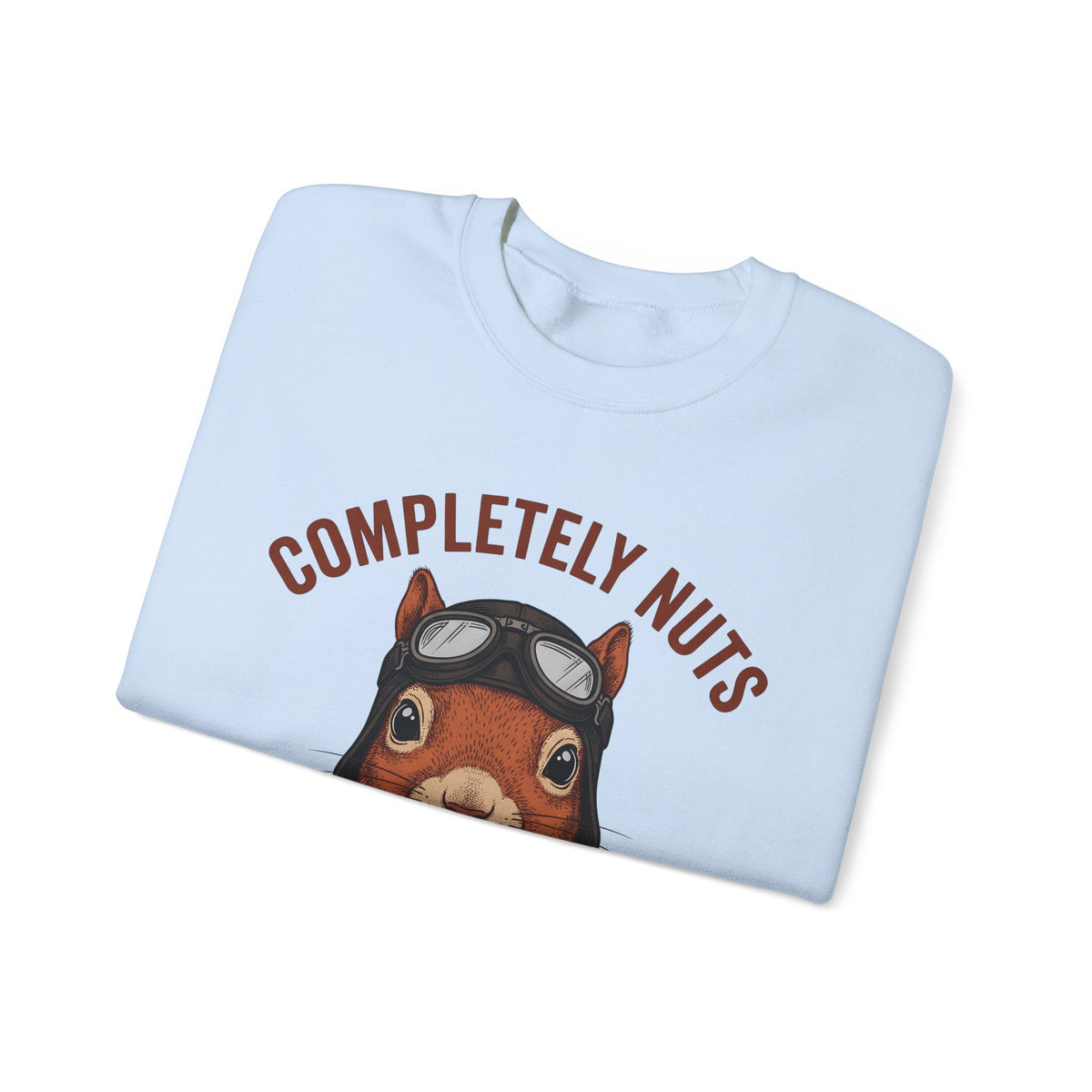 Squirrel Aviator Sweatshirt Funny Wildlife Gift Women Comic Sweatshirt Chipmunk Sweatshirt Humor Fan Cartoon Sweatshirt Animal Graphic Retro Pilot Goggles