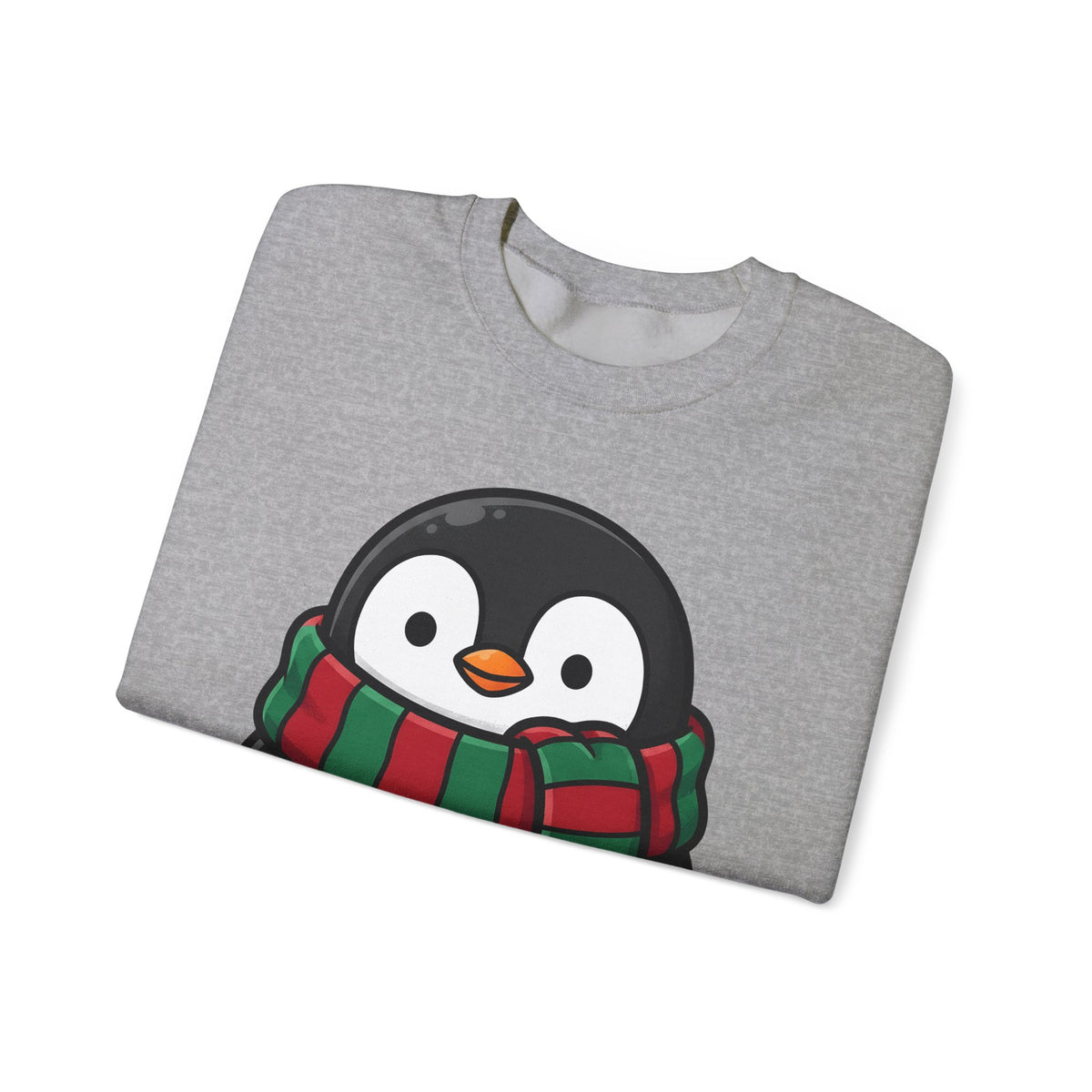 Penguin Clipart Sweatshirt Animals Festive Gift Women Kawaii Sweatshirt Pinguin Sweatshirt Wildlife Fan Cute Sweatshirt Holiday Graphic Comic Neck Wrap Sweatshirt