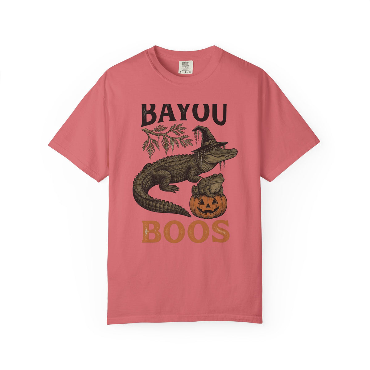 Alligator Frog Pumpkin T-Shirt Halloween Animal Gift Women Vintage T-Shirt Toad T-Shirt Horror Fan Retro T-Shirt Creature