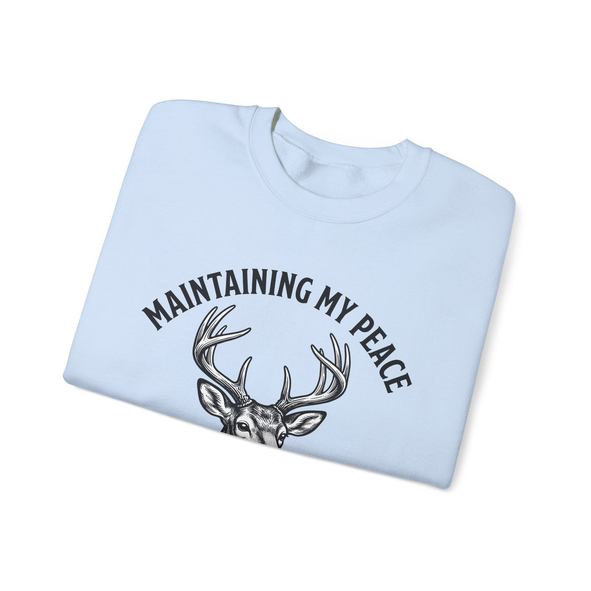Stag Head Sweatshirt Funny Wildlife Gift Women Retro Sweatshirt Deer Head Sweatshirt Humor Fan Vintage Sweatshirt Animal Graphic Sketch Horns Sweatshirt