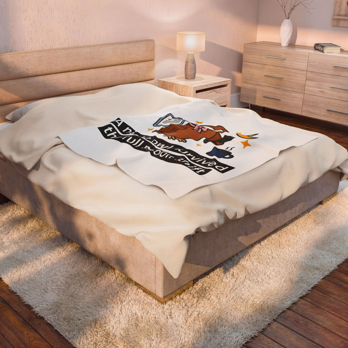 Owl Nurses Espresso Gift Comic Owl Blanket