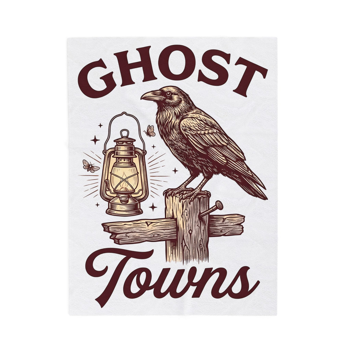 Dark Bird Lantern Blanket Gothic Autumn Gift Women Old School Blanket Lantern Blanket Dark Fan Retro Blanket Fall Graphic Cartoon Log Post Blanket
