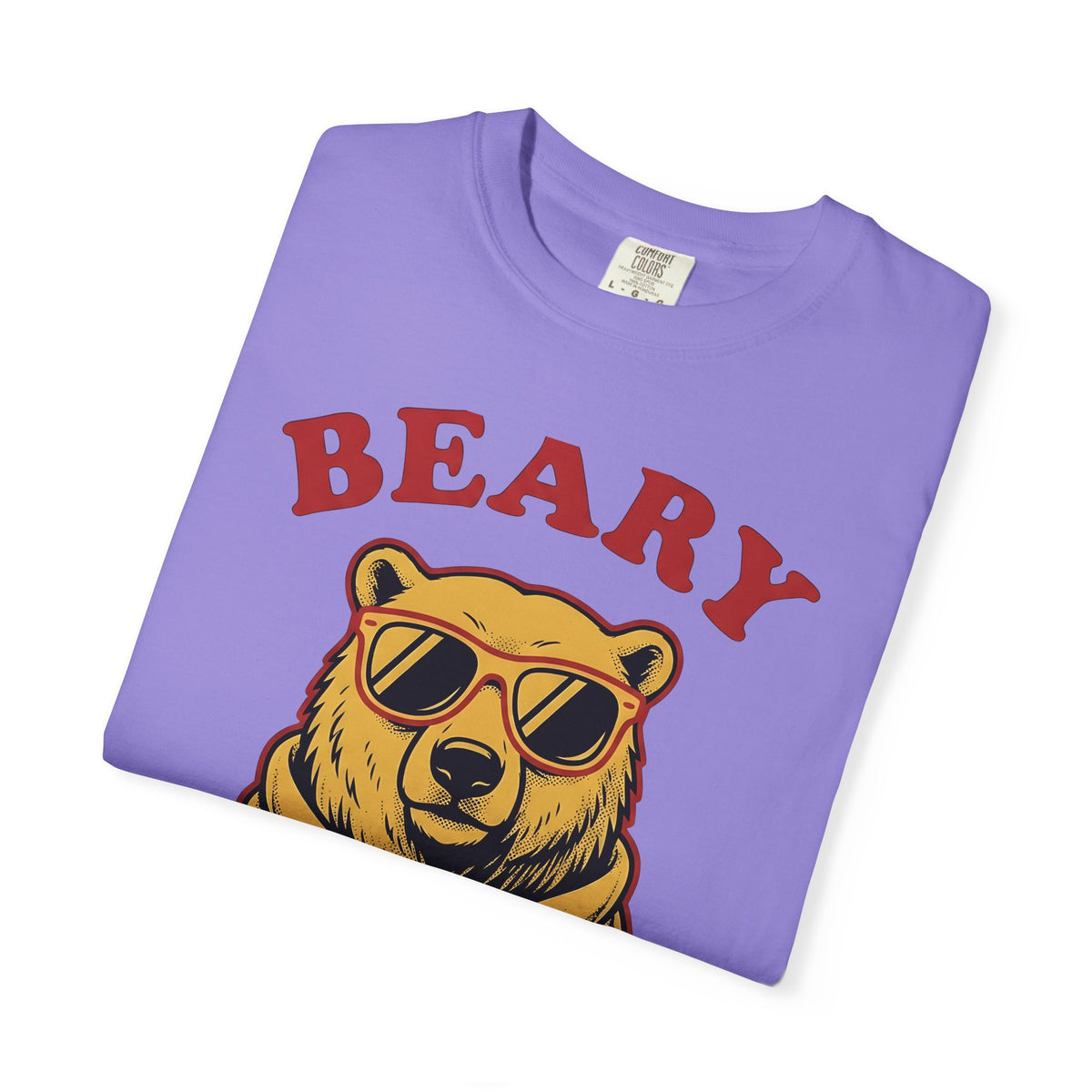 Bear Shades T-Shirt Christmas Wildlife Gift Women Comic T-Shirt Teddy T-Shirt Xmas Fan Cartoon T-Shirt Animal Graphic Retro Neck Wrap T-Shirt