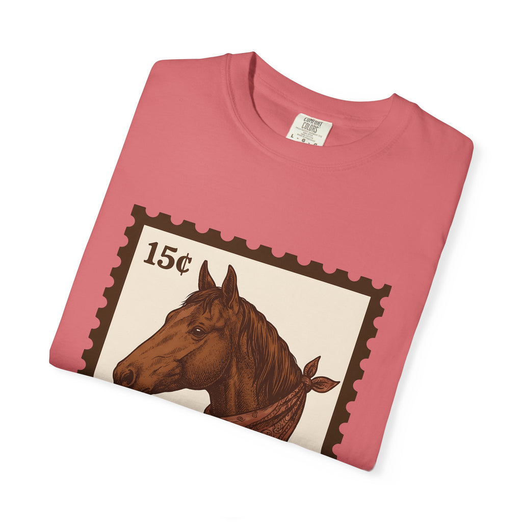Horse Bandana T-Shirt Cowgirl Western Gift Women Vintage T-Shirt Bandana T-Shirt Rodeo Fan Retro T-Shirt Country Graphic Hand Drawn Paisley T-Shirt