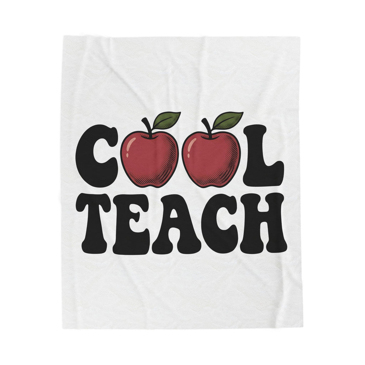 Apple Illustration Blanket Teacher Gratitude Gift Women Retro Blanket Fruit Blanket Educator Enthusiast Vintage Blanket Appreciation Graphic