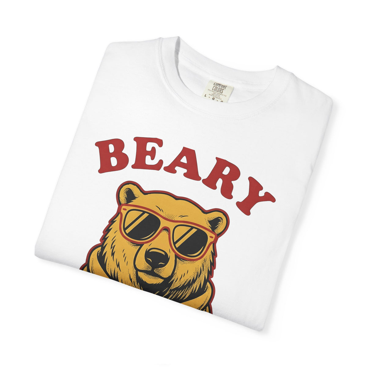 Bear Shades T-Shirt Christmas Wildlife Gift Women Comic T-Shirt Teddy T-Shirt Xmas Fan Cartoon T-Shirt Animal Graphic Retro Neck Wrap T-Shirt