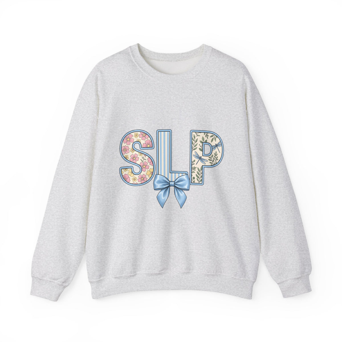 Floral Dragonfly Monogram Sweatshirt Speech Therapist Educator Gift Women Whimsical Sweatshirt Monogram Sweatshirt Speech Pathology Enthusiast Whimsy