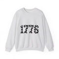 Star Pattern Digits 4Th Of July America Gift Grunge Number 4Th Of July Fan Sweatshirt