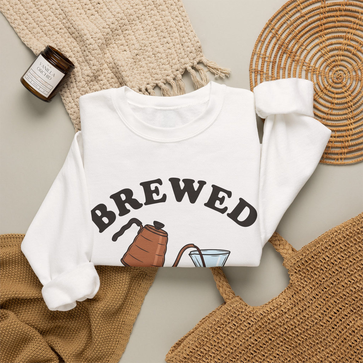 Coffee Maker Sweatshirt Coffee Beverage Gift Women Sketch Sweatshirt Brewer Sweatshirt Coffee Fan Coffee Illustration Design Retro Pour Over Sweatshirt