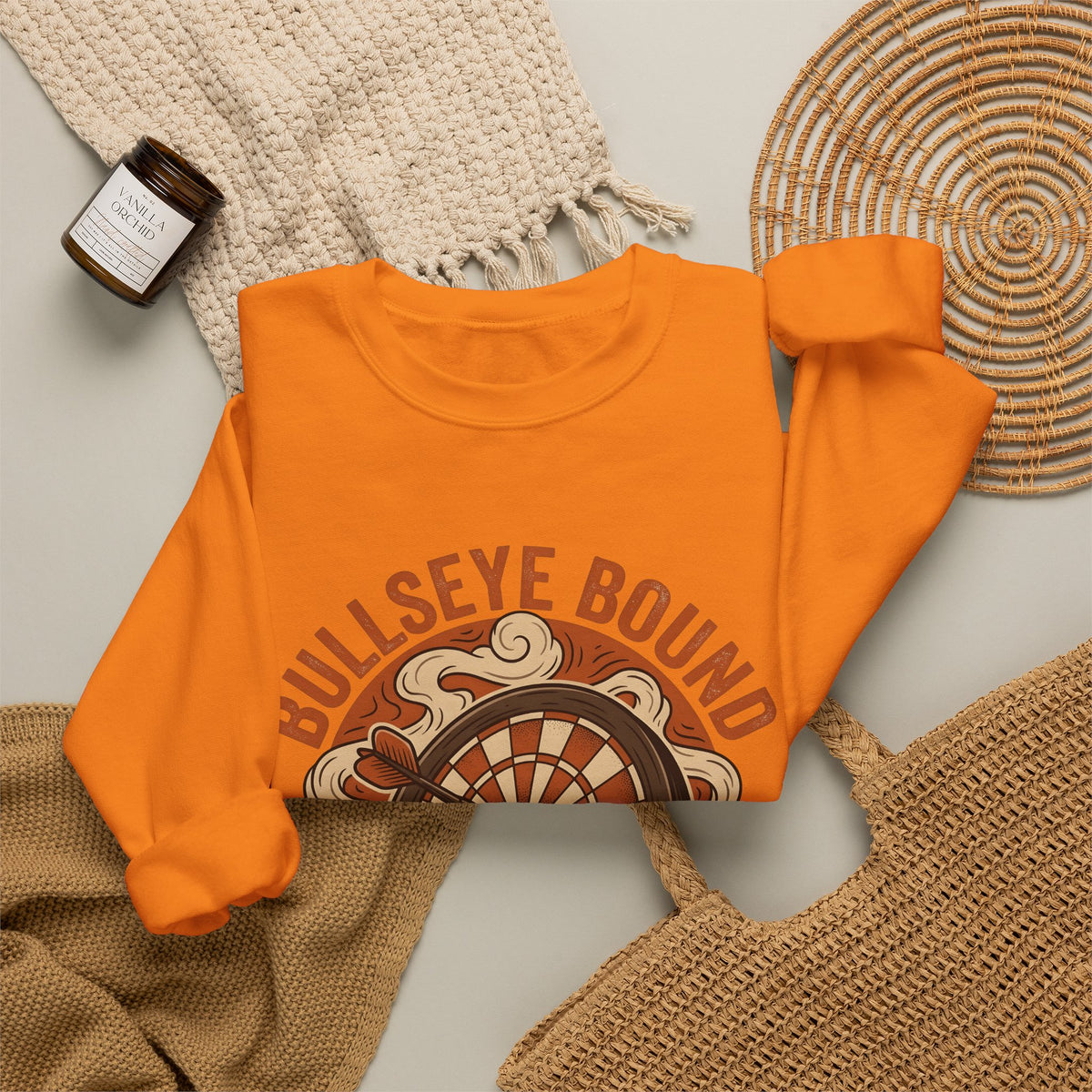 Darts Board Sweatshirt Sports Satire Gift Women Throwback Sweatshirt Dartboard Sweatshirt Athlete Fan Vintage Sweatshirt Parody Graphic Heritage Throwing Dart
