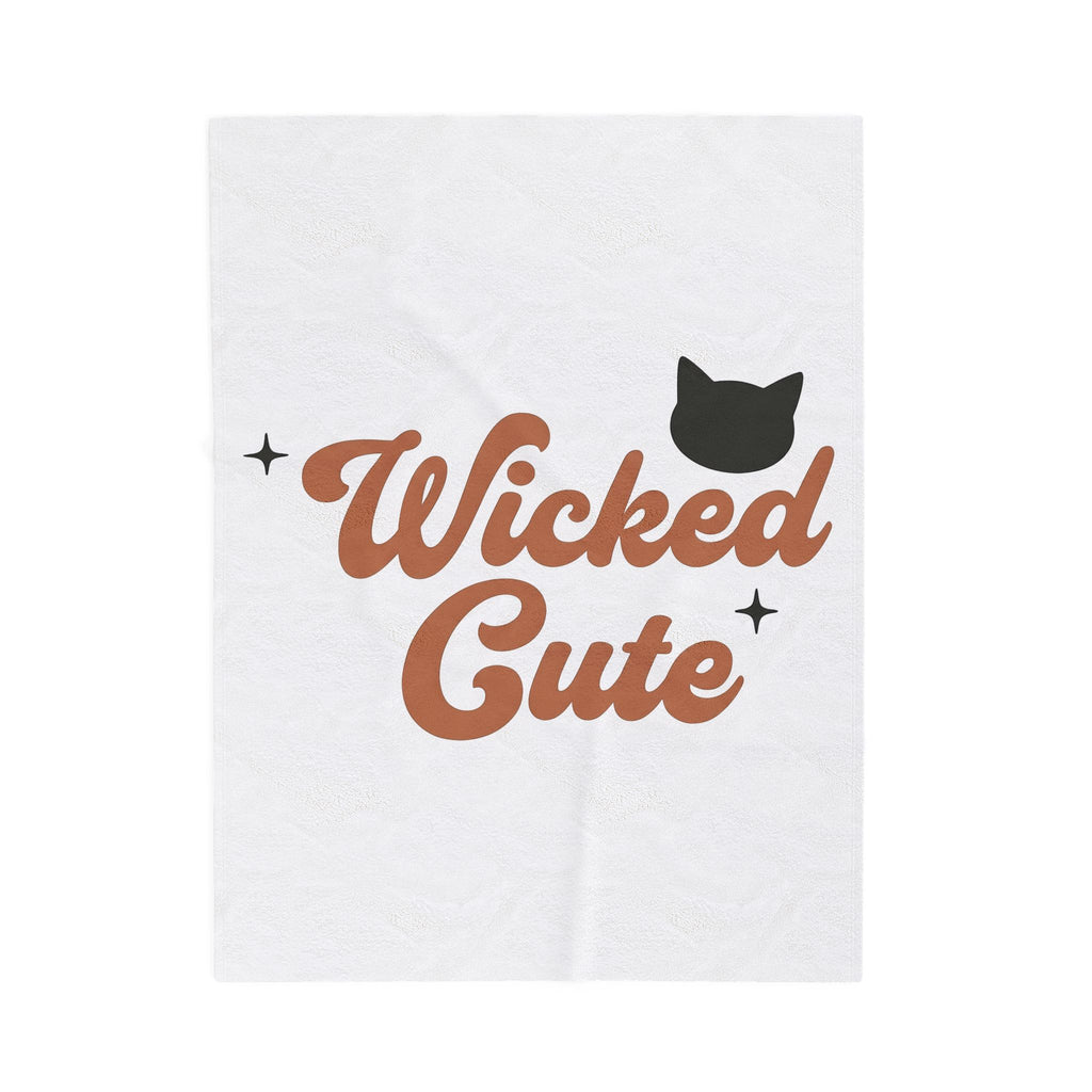 Feline Shape Blanket Halloween Style Gift Women Classic Blanket Cat Blanket Horror Fan Retro Blanket Fashion Graphic Simple Twinkles Blanket