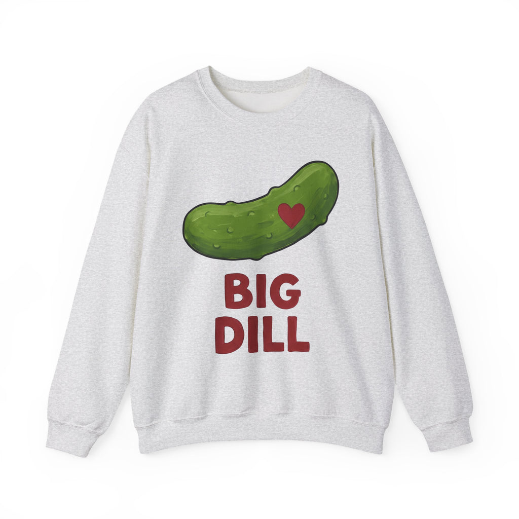 Pickle Illustration Sweatshirt Funny Gastronomy Gift Women Doodle Sweatshirt Dill Sweatshirt Humor Fan Cartoon Sweatshirt Food Graphic Outline Heart Shape