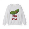 Pickle Illustration Sweatshirt Funny Gastronomy Gift Women Doodle Sweatshirt Dill Sweatshirt Humor Fan Cartoon Sweatshirt Food Graphic Outline Heart Shape