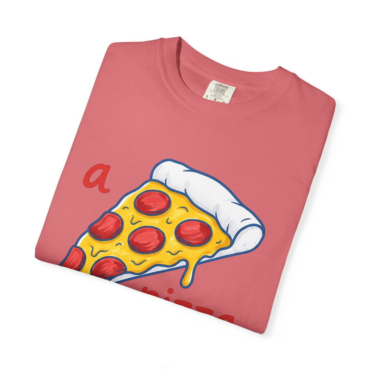 Pizza Piece T-Shirt Funny Cuisine Gift Women Comic T-Shirt Pizza Slice T-Shirt Humor Fan Cartoon T-Shirt Food Graphic Sketch Salami T-Shirt