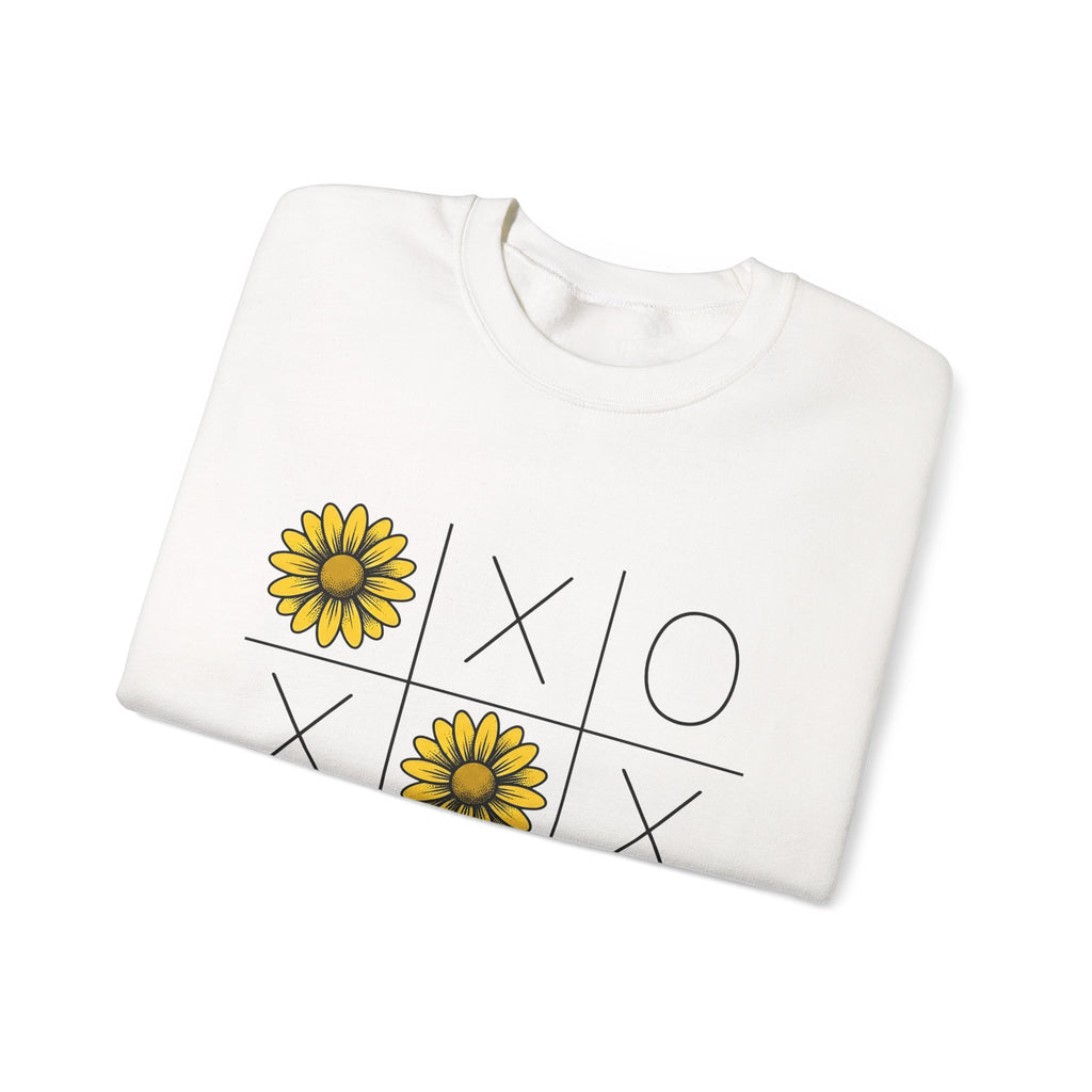 Sunflower Game Sweatshirt St. Valentine's Day Bouquet Gift Women Cartoon Sweatshirt Sunflower Sweatshirt Valentine Fan Comic Sweatshirt Floral Graphic Modern
