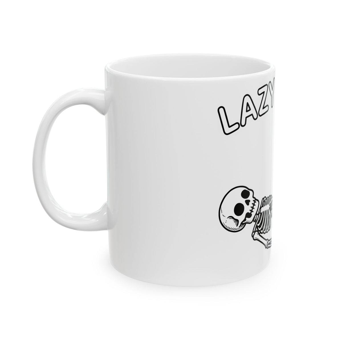 Skeleton Graphic Mug Funny Halloween Gift Women Cartoon Mug Skull Mug Humor Fan Spooky Graphic Design Retro Bones Mug