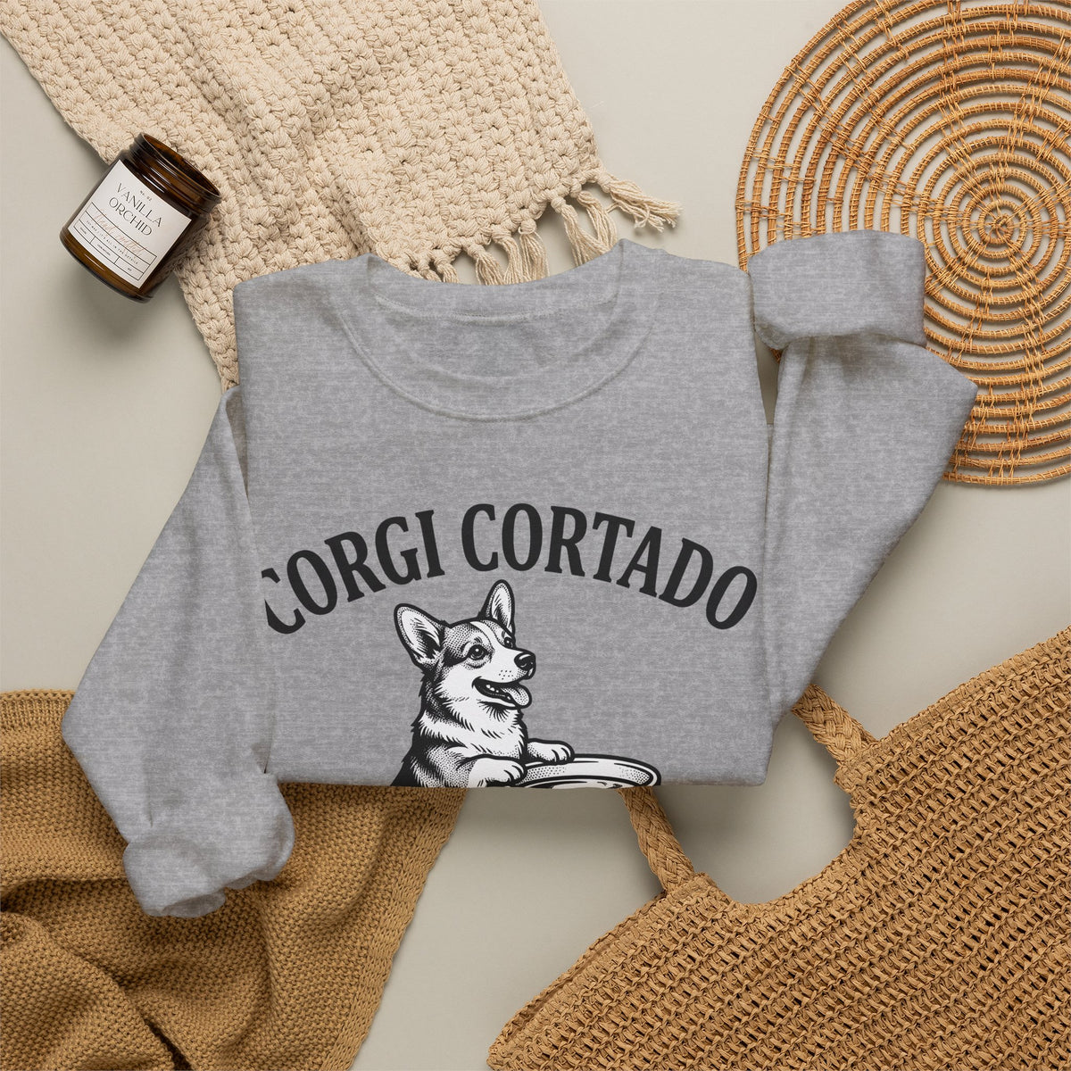 Corgi Sweatshirt Dog Cafe Gift Women Rustic Sweatshirt Pembroke Sweatshirt Dog Fan Country Sweatshirt Coffee Graphic Doodle Latte Cup Sweatshirt