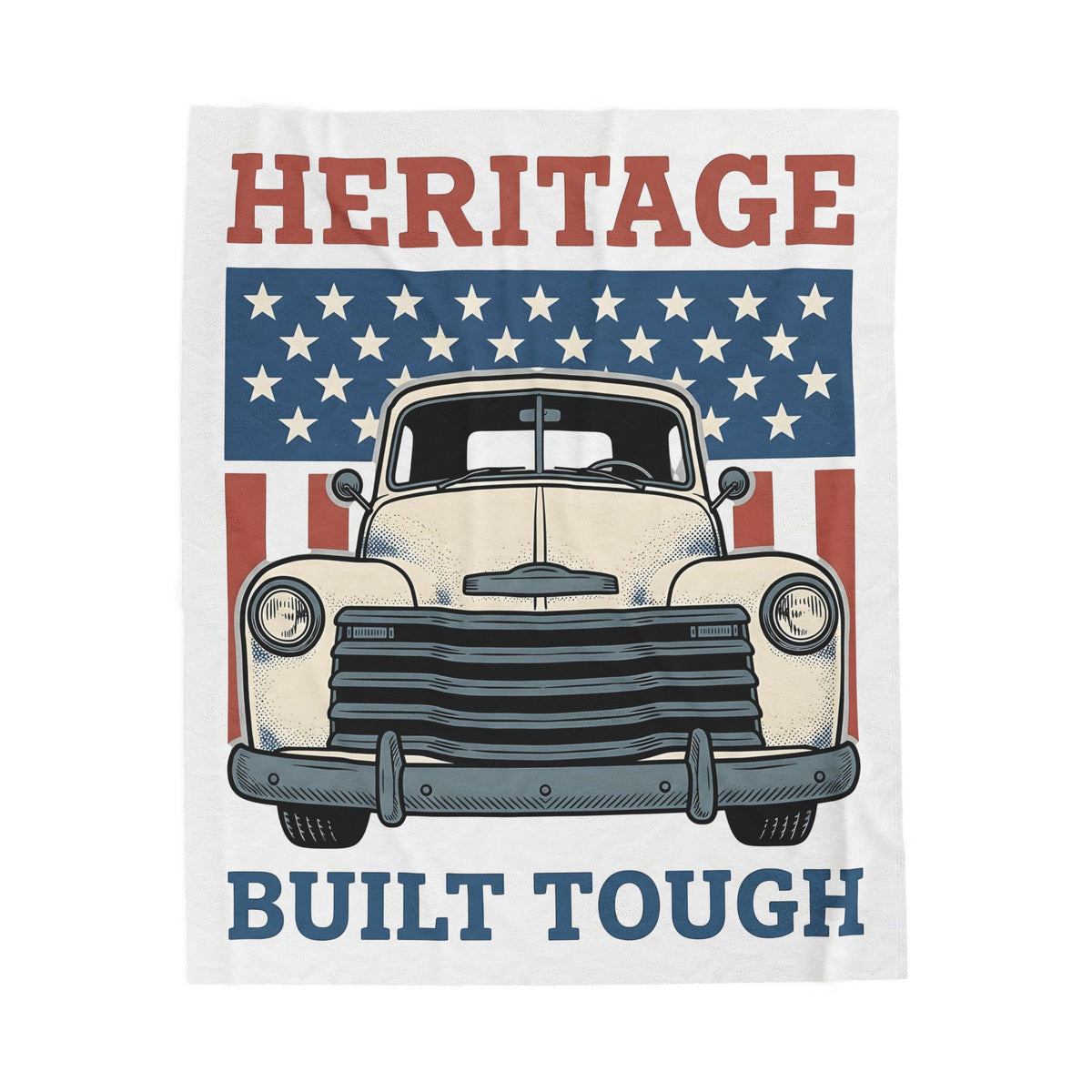 Antique Lorry Blanket America Liberty Gift Women Retro Blanket Truck Blanket Patriot Enthusiast Vintage Blanket Freedom Graphic Line Art Flag