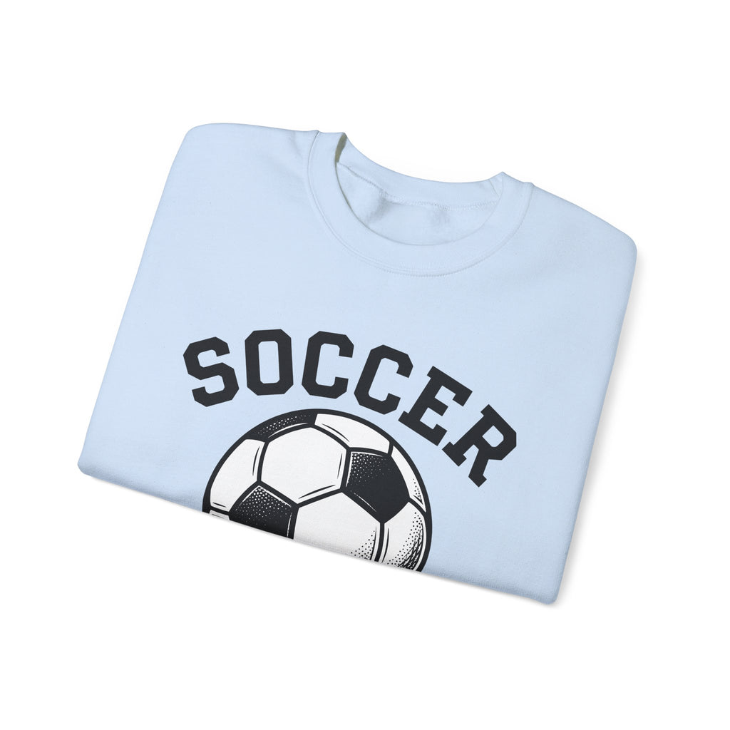 Soccer Ball Moms Sports Gift Vintage Football Mom Fan Retro Athletic Hand Drawn Varsity Sweatshirt