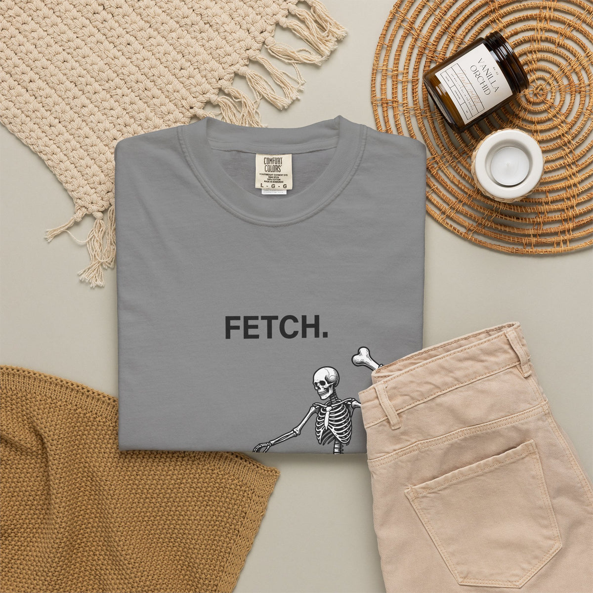 Canine Skeleton T-Shirt Dog Fall Holiday Gift Women Old School T-Shirt Dog Skeleton T-Shirt Dog Fan Retro T-Shirt Autumn Graphic Line Art Skeletal