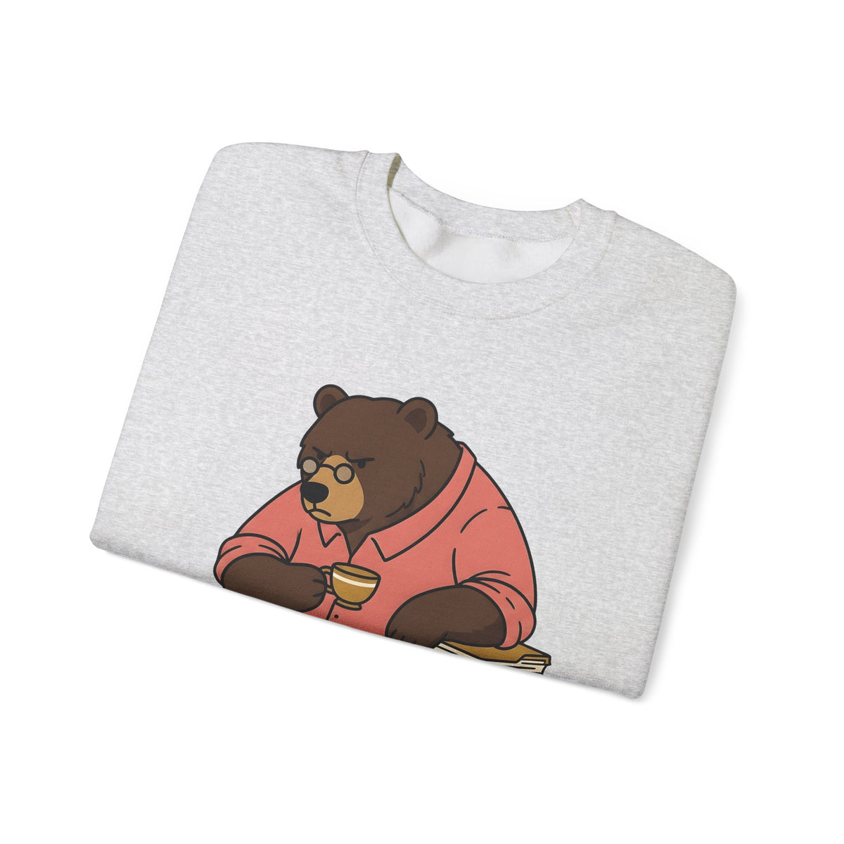 Bear Mocha Sweatshirt Teachers Caffeine Gift Women Illustration Sweatshirt Mocha Sweatshirt Educator Enthusiast Drawing Sweatshirt Caffeine Graphic Doodle