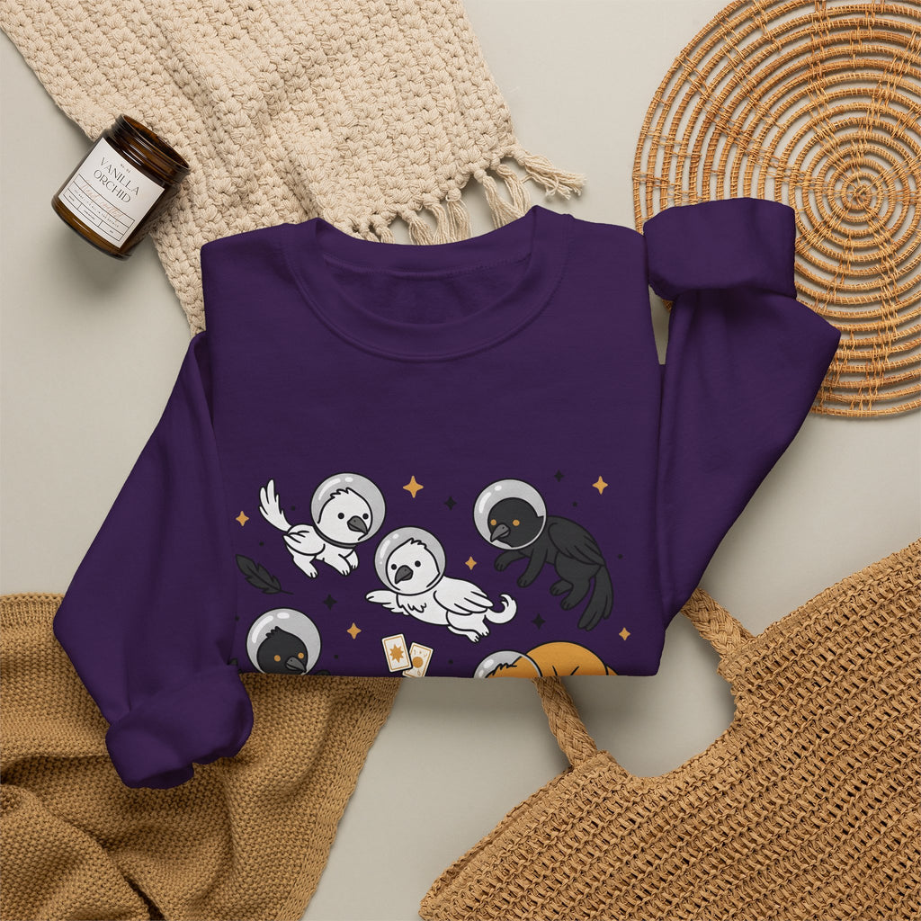 Cosmic Creature Mix Sweatshirt Funny Random Designs Beasts Gift Women Adorable Sweatshirt Monster Sweatshirt Humor Fan Cartoon Sweatshirt Creature Graphic
