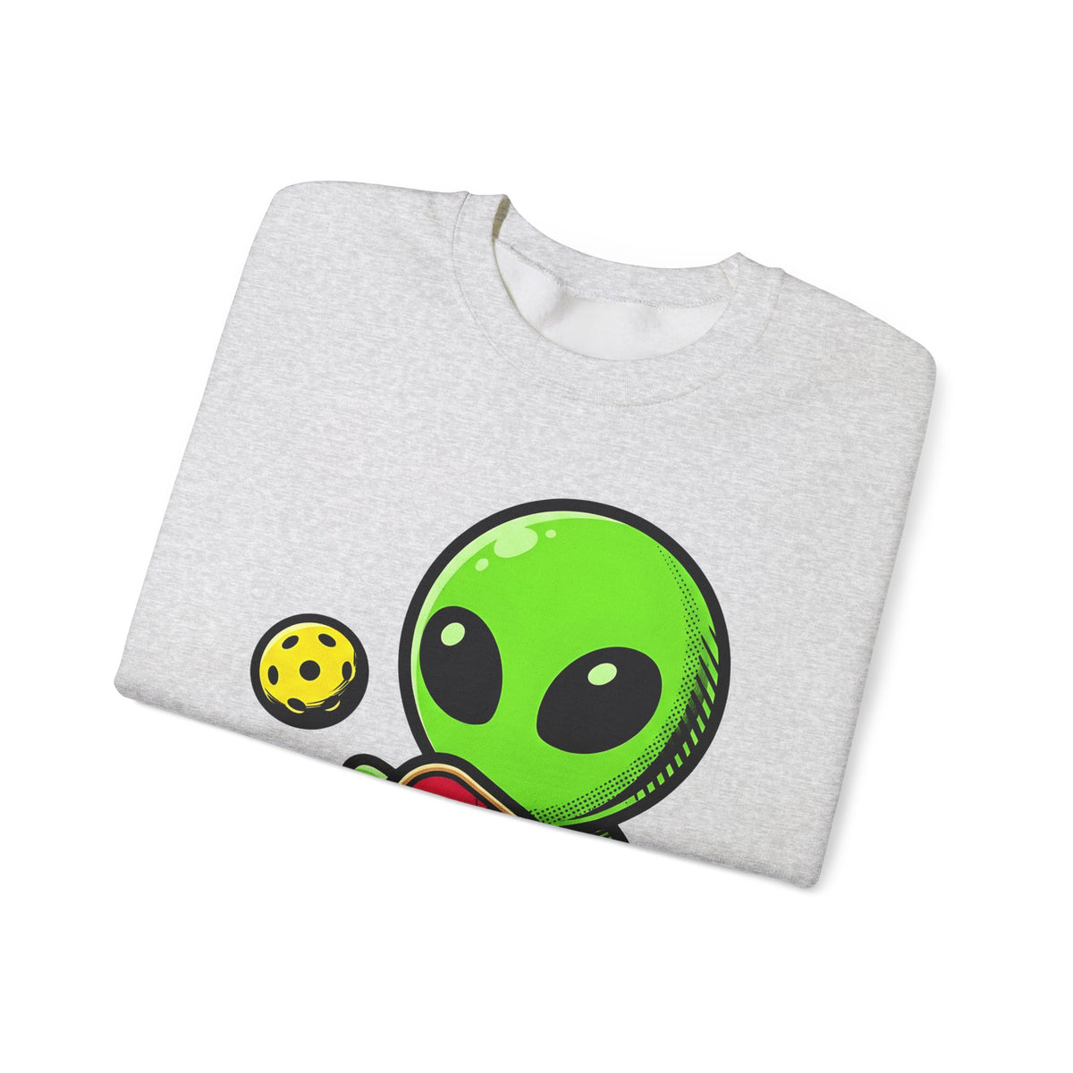Alien Pickleball Sweatshirt Pickleball Humor Gift Women Cute Sweatshirt Alien Pickleball Sweatshirt Pickleball Fan Kawaii Sweatshirt Comedy Graphic Cartoon