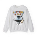 Coffee Pot Character Sweatshirt Nurses Coffee Gift Women Cartoon Sweatshirt Coffee Maker Sweatshirt Nurse Fan Cartoony Sweatshirt Caffeine Graphic Retro