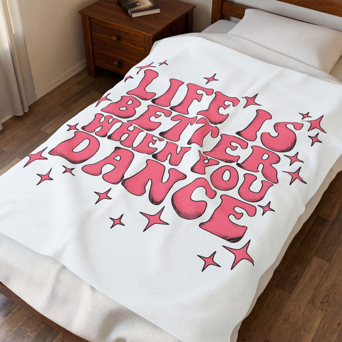 Classic Font Blanket Moms Ballroom Gift Women 70s Blanket Typography Blanket Motherhood Fan Vintage Blanket Dance Graphic Retro Glimmers Blanket