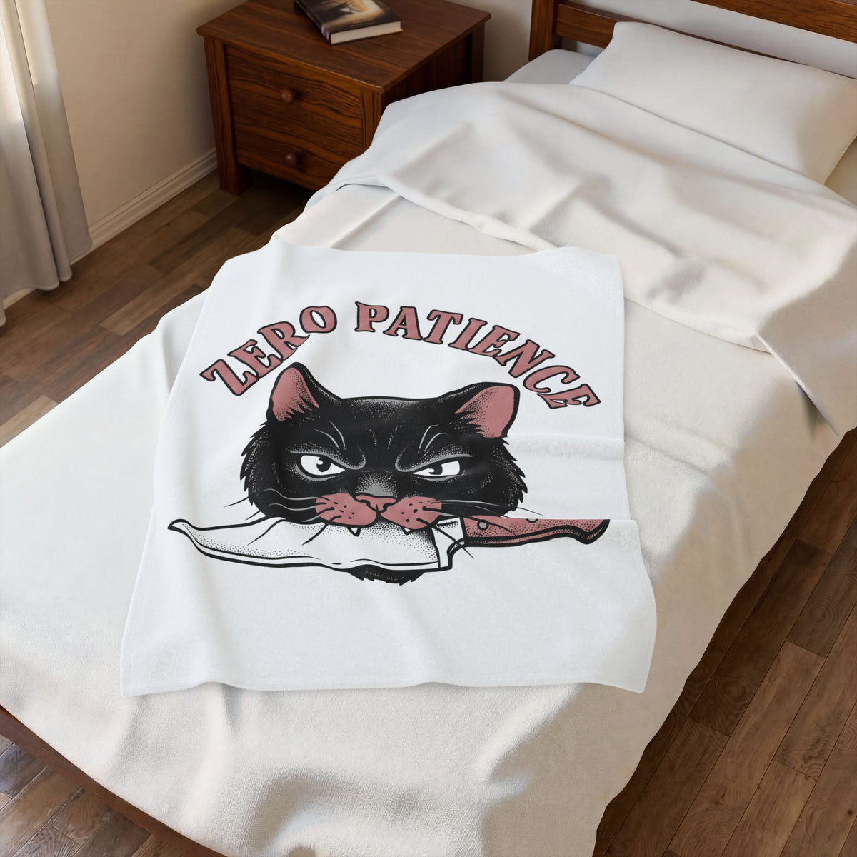 Black Kitten Blanket Halloween Gothic Gift Women Retro Blanket Kitten Blanket Horror Fan Dark Blanket Gothic Graphic Sketch Blade Blanket