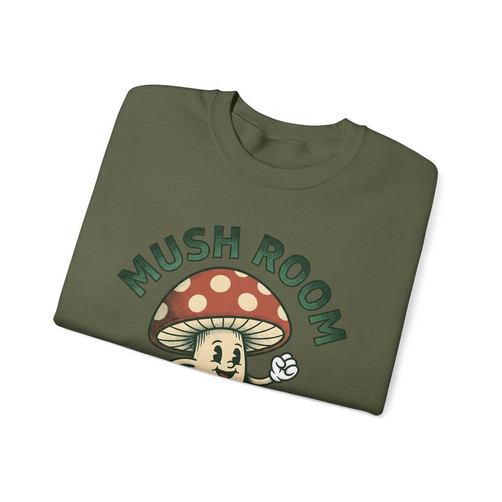 Funny Mushroom Sweatshirt Funny Outdoors Gift Women Classic Sweatshirt Toadstool Sweatshirt Humor Fan Vintage Sweatshirt Camping Graphic Hand Drawn Smiley Face