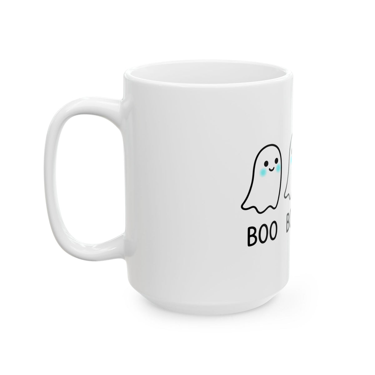 Sweet Ghost Pack Mug Funny Halloween Party Gift Women Chibi Mug Ghostly Spirits Mug Humor Fan Cartoon Mug Spooky Graphic Halloween
