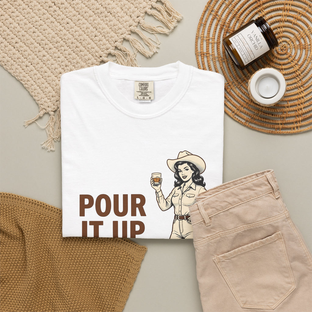 Cowgirl Cowgirl Western Gift Vintage Cowgirl Fan Distressed Western T-Shirt