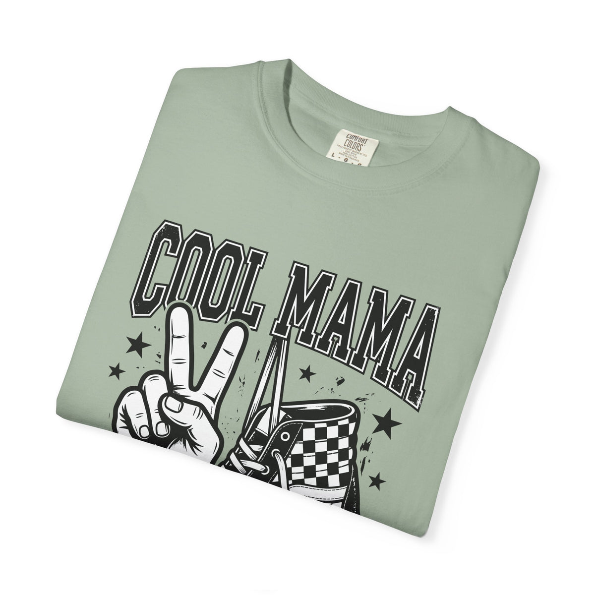 Peace Hand Sneaker T-Shirt Moms Streetwear Gift Women Grunge T-Shirt Hand Sneaker T-Shirt Motherhood Enthusiast Distressed T-Shirt Urban Graphic