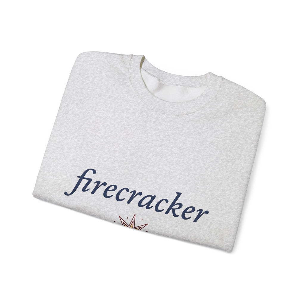 Star Burst Holiday Patriotic Gift Playful Explosion Christmas Fan Firework Minimalist Spark Sweatshirt