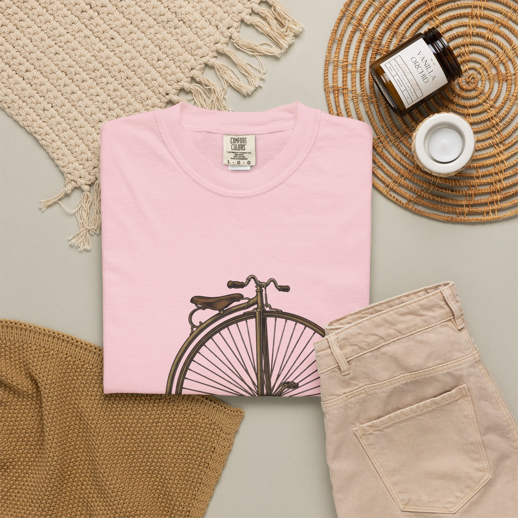 Classic Bicycle T-Shirt Sports & Activities Exercise Gift Women Line Art T-Shirt Bike T-Shirt Athlete Enthusiast Illustration Graphic Fitness