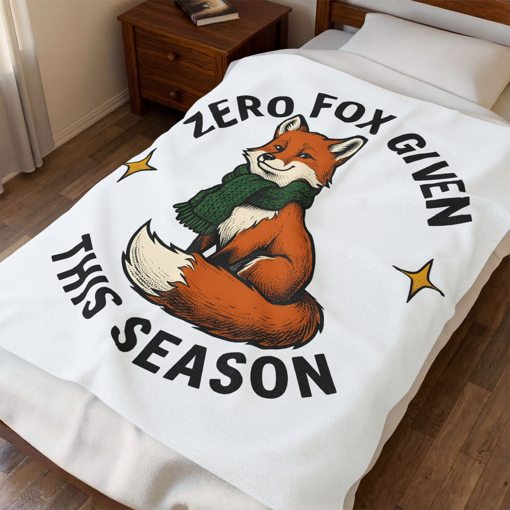 Fox Holiday Wildlife Gift Retro Fox Christmas Fan Vintage Animal Sketch Neck Wrap Blanket