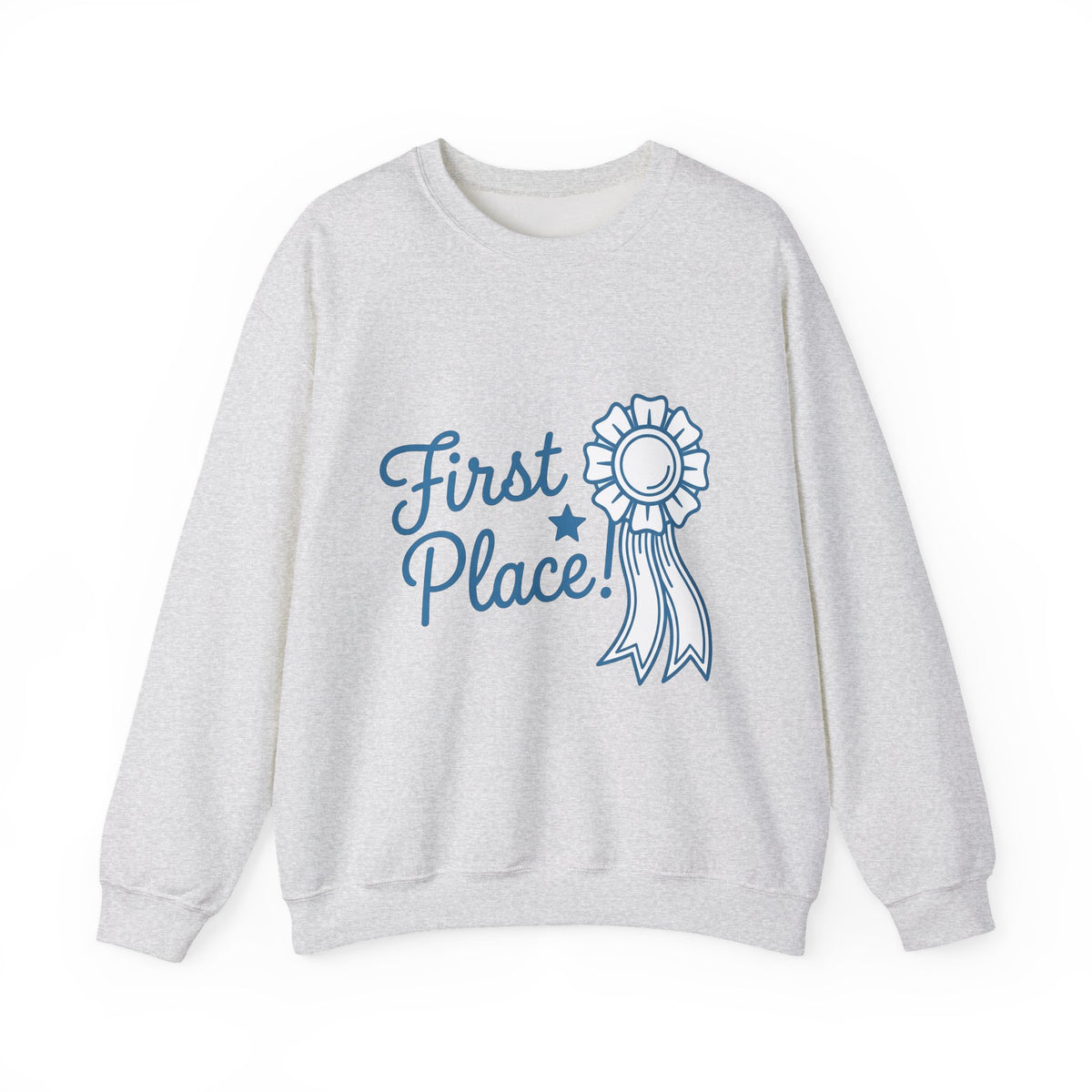 Prize Ribbon Cowgirl Cowboy Gear Gift Cute Rosette Rodeo Fan Western Cowboy Vintage Spark Sweatshirt